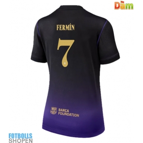Billiga Barcelona Fermin Lopez #7 Bortatröja Dam 2026-27 Kortärmad